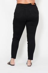 Judy Blue Tummy Control Skinny Jeans in Black