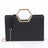 Black Structured Top Handle Tote Bag
