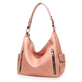 Purse Pink and Gold Stud Hobo Bag for Women