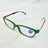 green Paisley In Color Blue Light Reading Glasses