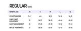 iris size chart