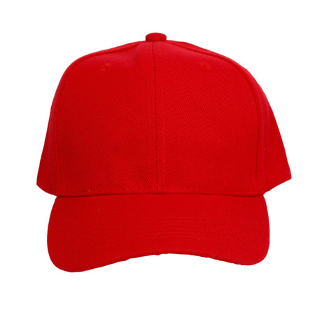 Hat Red Canvas Baseball Cap for Women