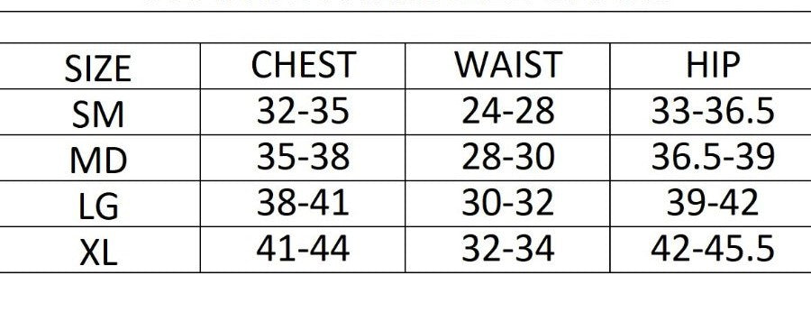 Orange Farm Size chart