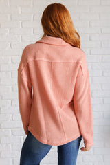 Peachy Keen Ribbed Knit Pullover back