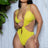 yellow Eliana Brazilian Monokini Swimsuit