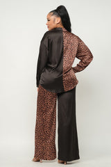 Animal Print Pant Set