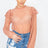 Wholesale Sheer Crochet Lace Ruffled Top
