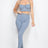 Stone Embellished Top and Pants Set