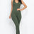 Scoop Neck Racer Back Bodycon Jumpsuit 