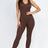 Scoop Neck Racer Back Bodycon Jumpsuit 