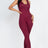 Scoop Neck Racer Back Bodycon Jumpsuit 
