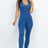 Scoop Neck Racer Back Bodycon Jumpsuit 