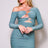 green Long Sleeve All Over Cutout Mini Dress