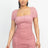 pink Wholesale Ruched Square Neck Mini Dress
