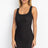 Wholesale Black Metallic Scallop Neck Mini Dress