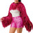 pink Shake It Up Metallic Bolero Jacket