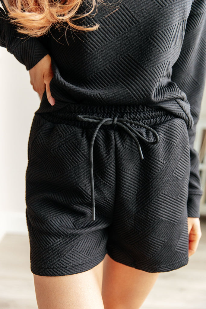 Chill Days Shorts Set in Black