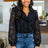Black Rose Ruffle Bodysuit