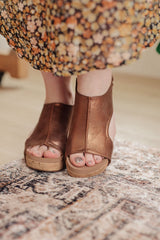 Corkys Bronze Slingback Wedge Sandals