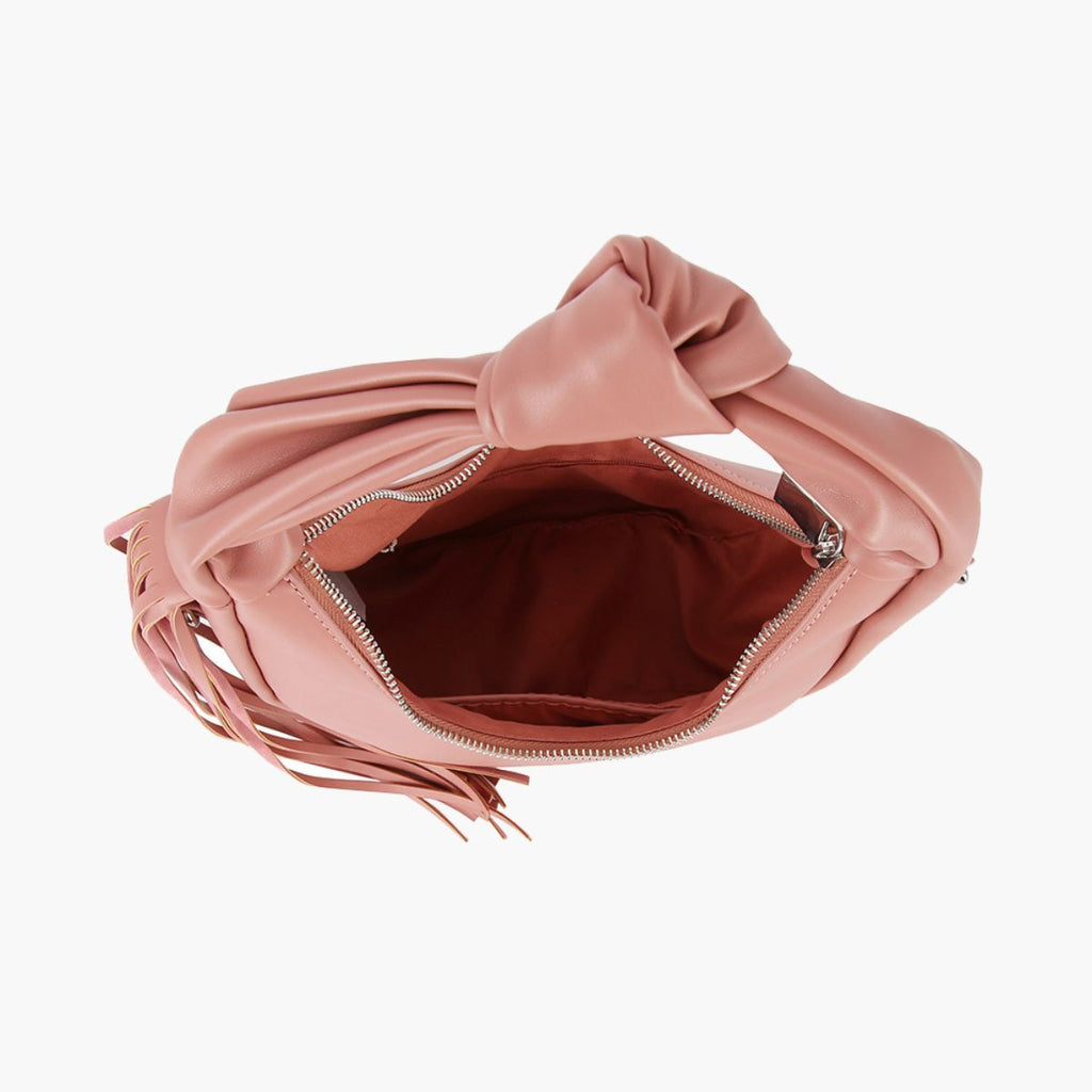 Purse Pink Round Fringe Shoulder Bag for Women